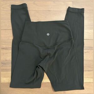Lululemon Align Leggings 25” Size 2 in Military Green GUC